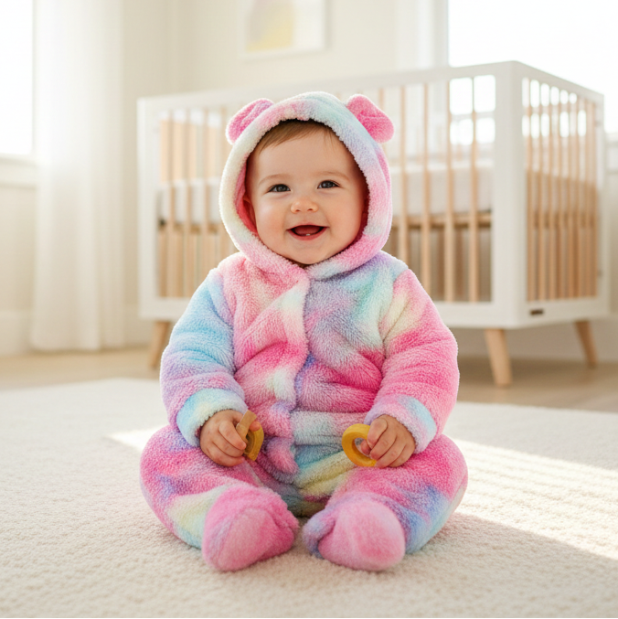 Mountain Cabin Hooded Onesie