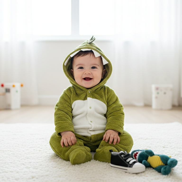 The Little Dino Plush Romper